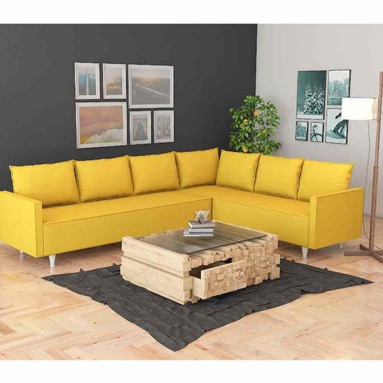 Evdemo Buket Sarı Köşe Koltuk Takımı Köşe Takımı / Seti Fiyatı