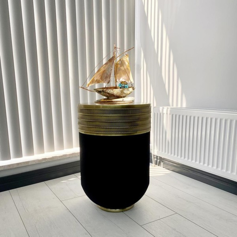 Evden İste Ottoman Dekoratif Eskitme Darbuka Sehpa 60 cm Saksı ve Aksesuarları Fiyatı