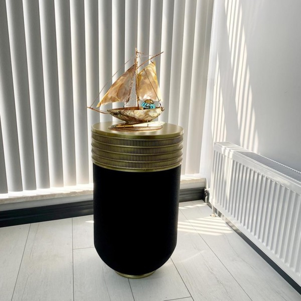 Evden İste Ottoman Dekoratif Eskitme Darbuka Sehpa 70 cm Saksı ve Aksesuarları Fiyatı