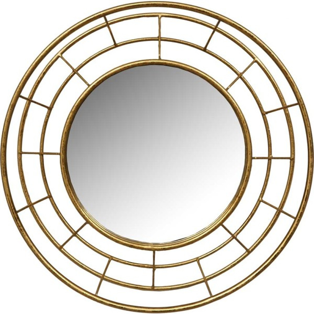 Evden Konsept Vitale Lux Gold Metal Elips Duvar Aynası - Bronz - 64x64 Ayna Fiyatı