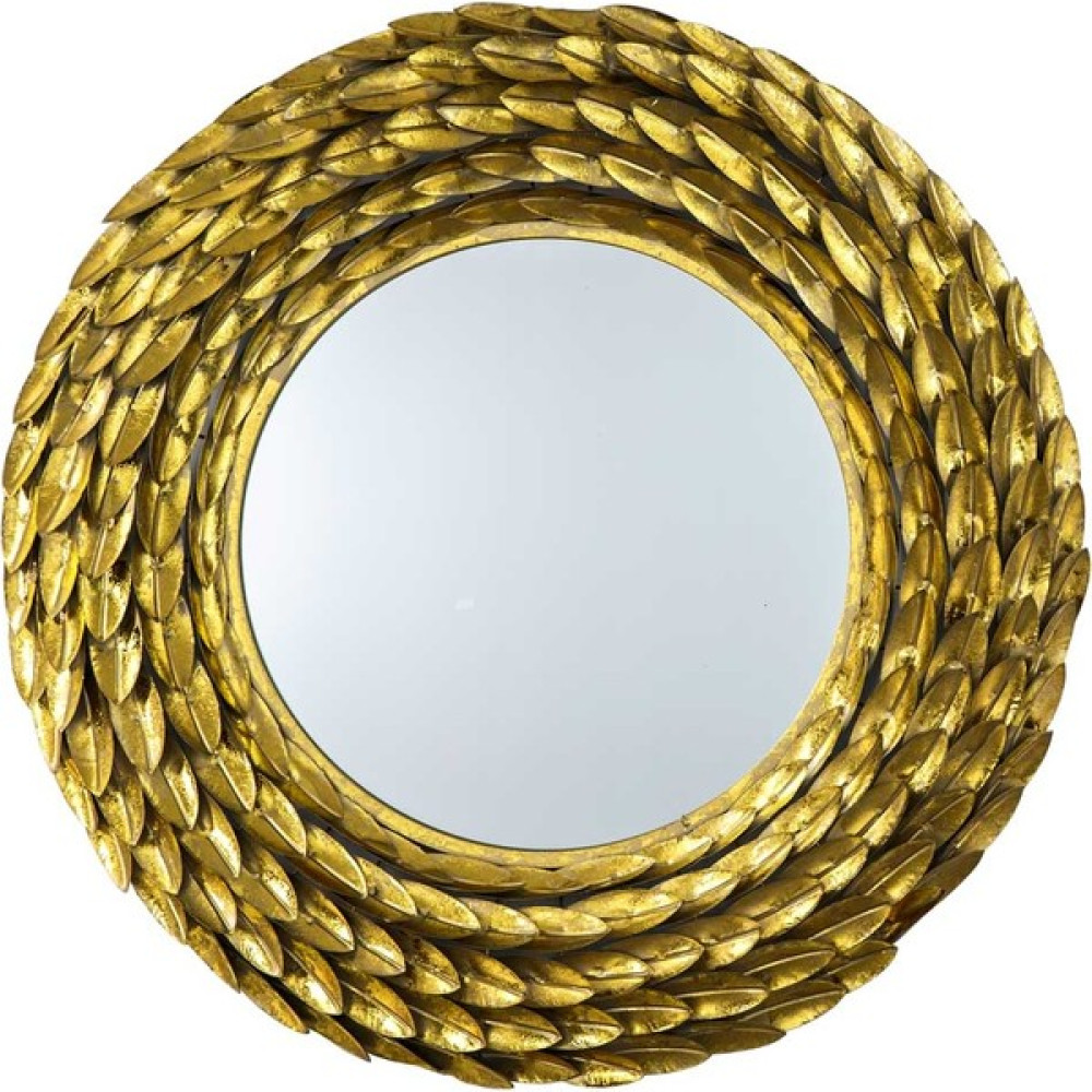 Evden Konsept Vitale Lux Leaf Örgülü Gold Duvar Aynası - 77X70 Ayna Fiyatı
