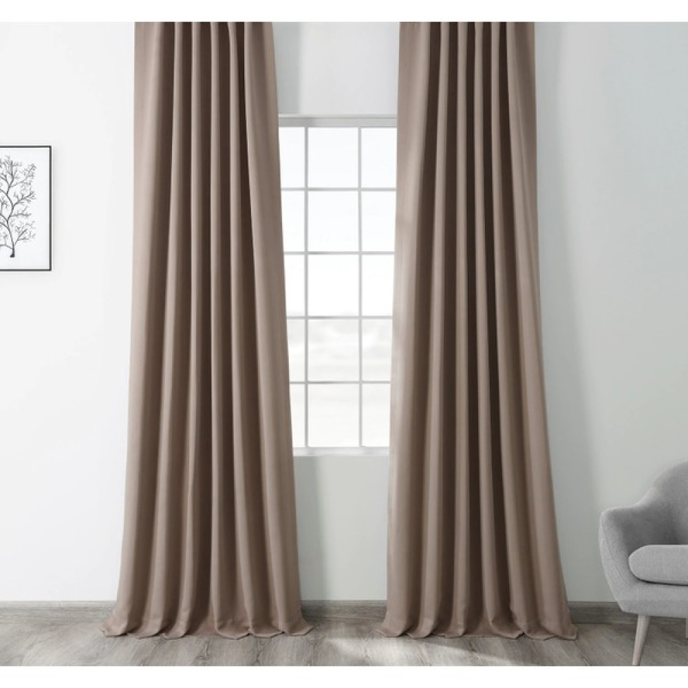 Evdepo Home Hazır Karartma Blackout Pilesiz Fon Perde Sütlü Kahve 90 x 260 cm Fon Perde Fiyatı