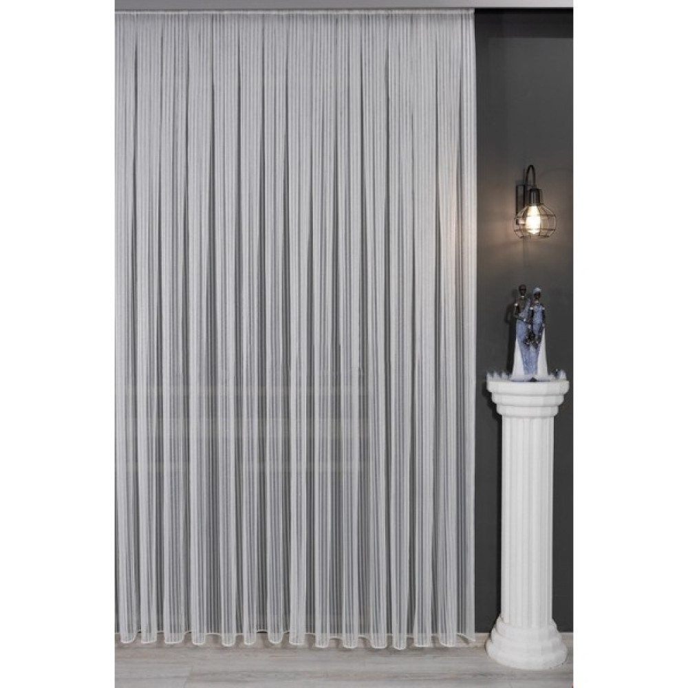 Evdepo Home Kullanıma Hazır 1/3 Sık Pile Tül Perde Tek Kanat - Ekru 170 x 250 cm Tül Perde Fiyatı