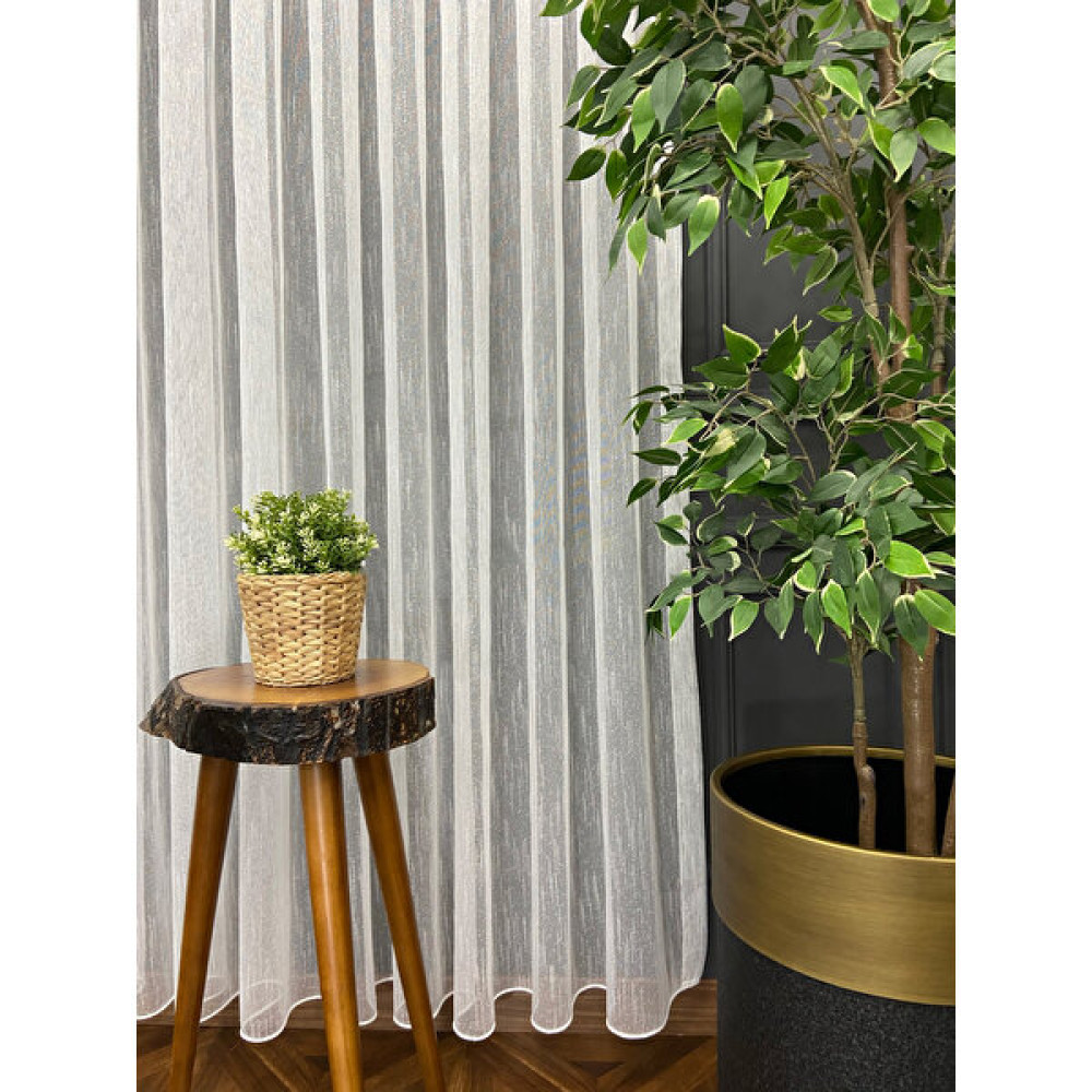 Evdepo Home Taç Şantuk 1/3 Sık Pile Tül Perde Tek Kanat - 350 x 250 cm - Krem Tül Perde Fiyatı