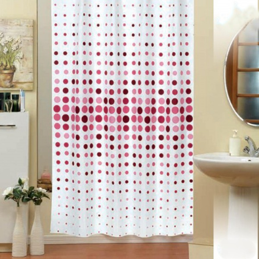 Evdy 4961 Çift Kanat Pembe Banyo Perdesi Duş / Banyo Perdesi Fiyatı