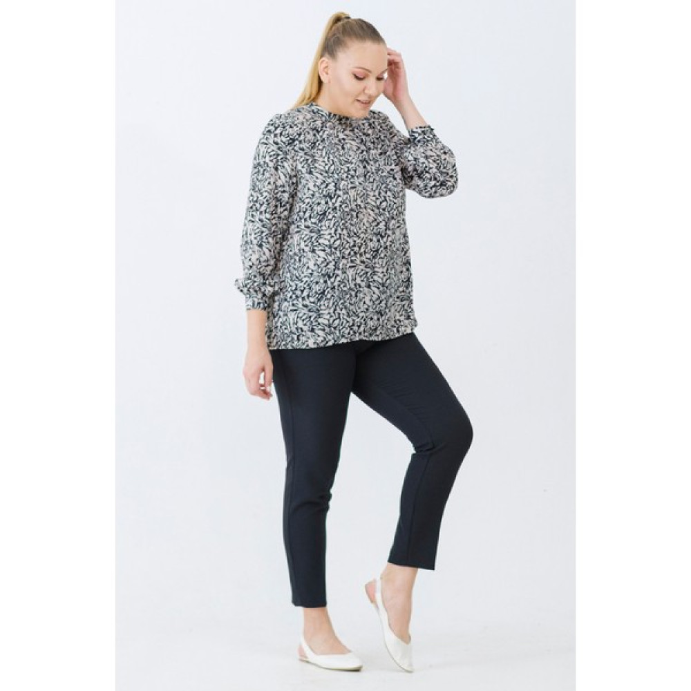 Even Plus Size Parlak Zebra Desen Büyük Beden Bluz 46 Beden Elbise Fiyatı