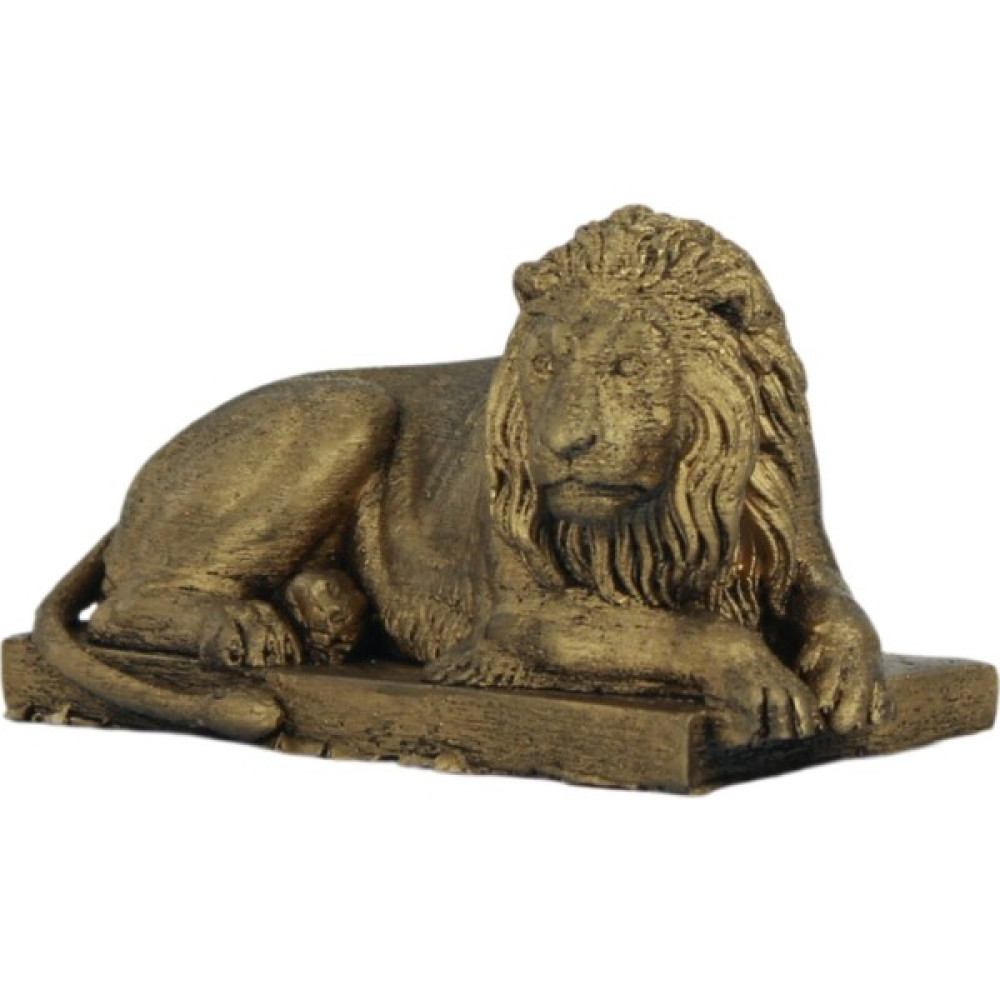 Evene Dekoratif Biblo Yeleli Aslan Heykel El Yapımı Hediyelik Süs Eşyası Model Aslan3 - Gold Biblo Fiyatı