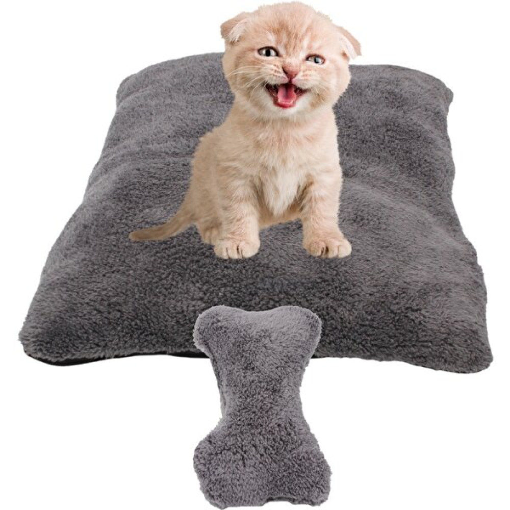 Evene Kedi Yatağı Evcil Hayvan Kedi Minderi 50X35 cm Evcil Hayvan Minder - Gri - Küçük Evcil Hayvan Ürünleri Fiyatı