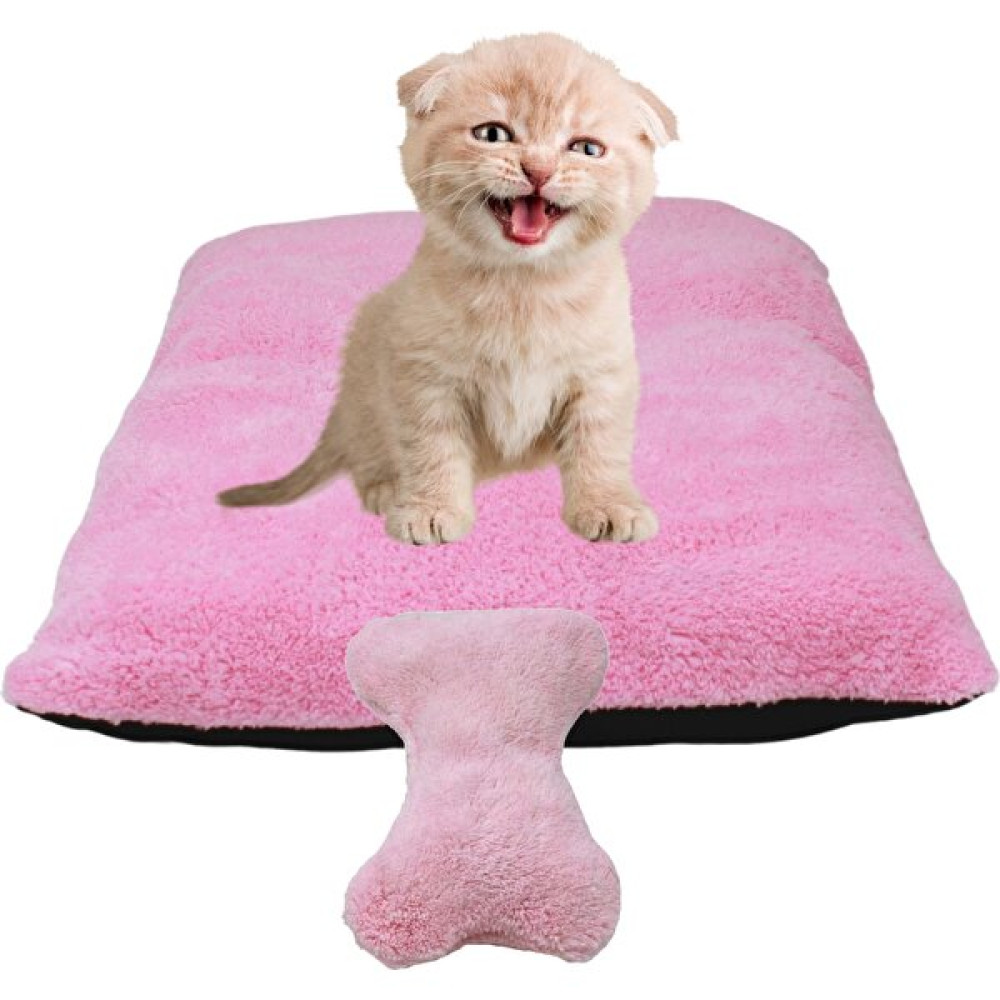 Evene Kedi Yatağı Evcil Hayvan Kedi Minderi 50X35 cm Evcil Hayvan Minder - Pembe - Küçük Evcil Hayvan Ürünleri Fiyatı