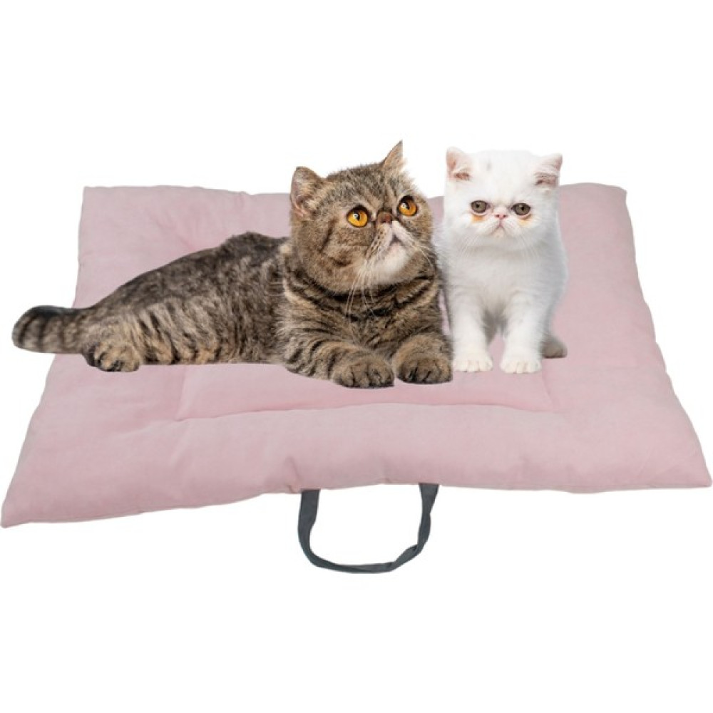 Evene Köpek Yatağı Evcil Hayvan Kedi ve Köpek Minderi Evcil Hayvan Dikdörtgen 90X70 cm Yumuşak Minder - Pembe - Büyük Evcil Hayvan Ürünleri Fiyatı