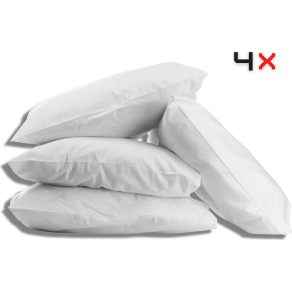 Evene Yastık Boncuk Elyaf 4 Adet Antibakteriyel Dolgu Extra Yumuşak Uyku Yastığı Pamuklu Dikişli Kılıf 800 gr - 50 x 70 cm - Beyaz Yastık Fiyatı