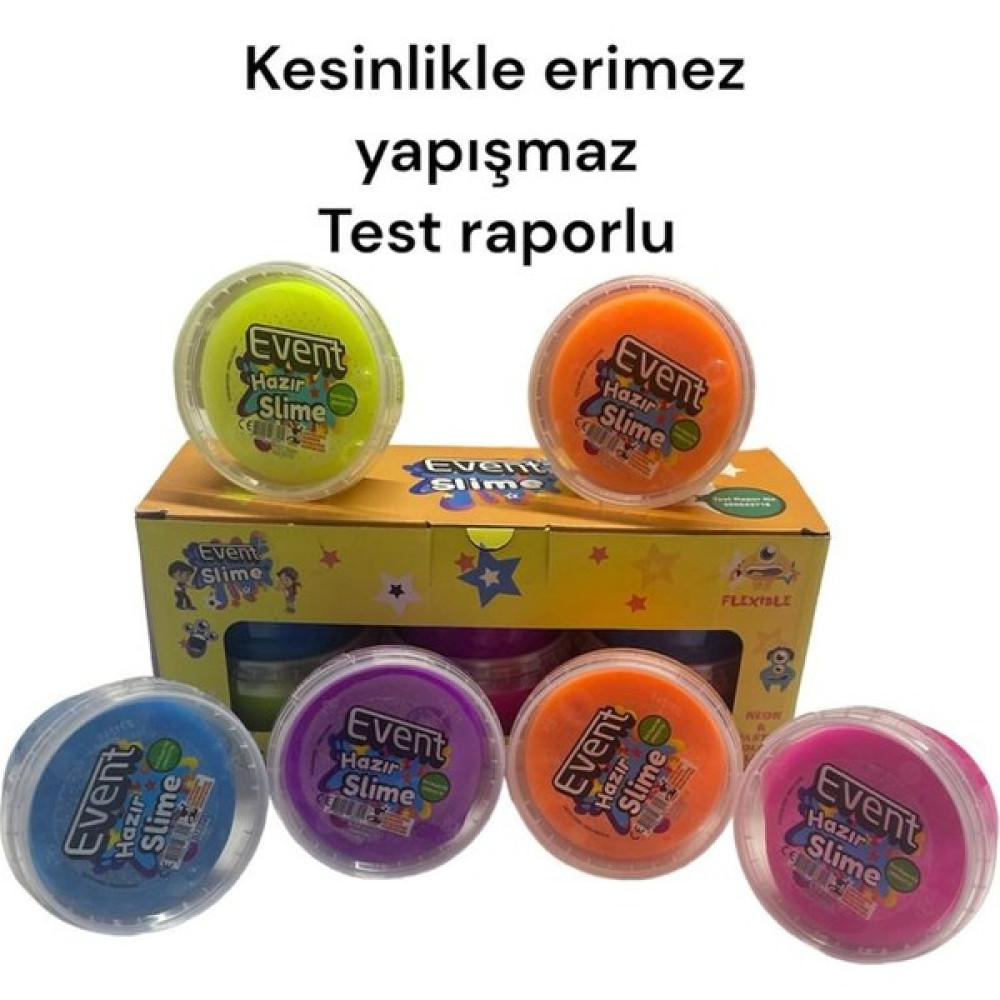 Event Slime Kaliteli 6 Adet Test Raporlu Eğitici Oyuncak Fiyatı