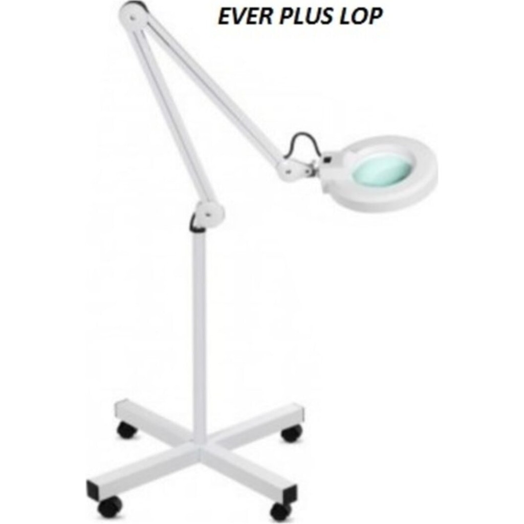 Ever Plus 5'' LED Işıklı Ayaklı Büyüteç Beyaz Renk 5X Büyütme ile Kullanım için Uygun Diğer Fiyatı