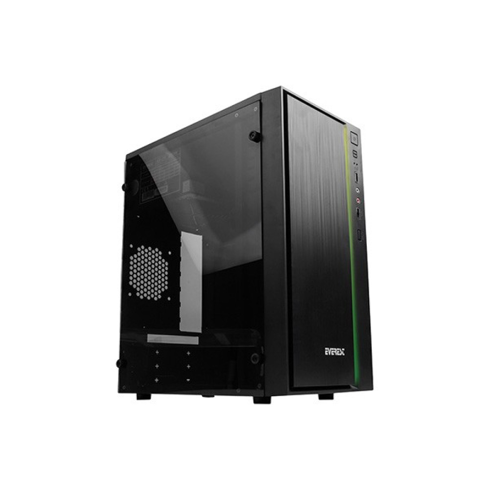 Everest Astral RGB LED Şeritli Peak 250W Akrilik Yan Panel Gaming Oyuncu Kasası PC Kasaları Fiyatı