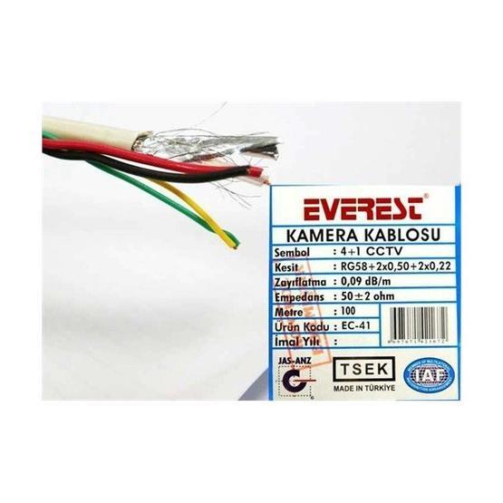 Everest EC-41 Güvenlik Kamerası Kablosu