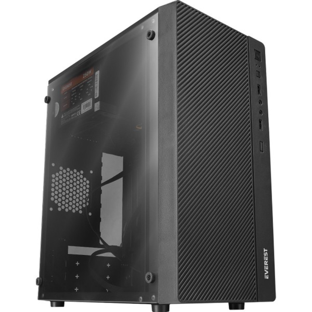 Everest Everest Warp Peak 250W Akrilik Yan Panel Mini-T Gaming Oyuncu Kasası PC Kasaları Fiyatı