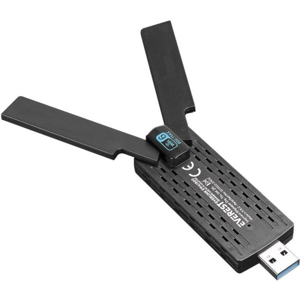 Everest Everlınk EWA1800 1800MBPS 2.4ghz/5ghz Wıfı-6 AX1800 RTL8832 2*3.5dbi Usb3.0 Kablosuz Adaptör Wireless Adaptör Fiyatı