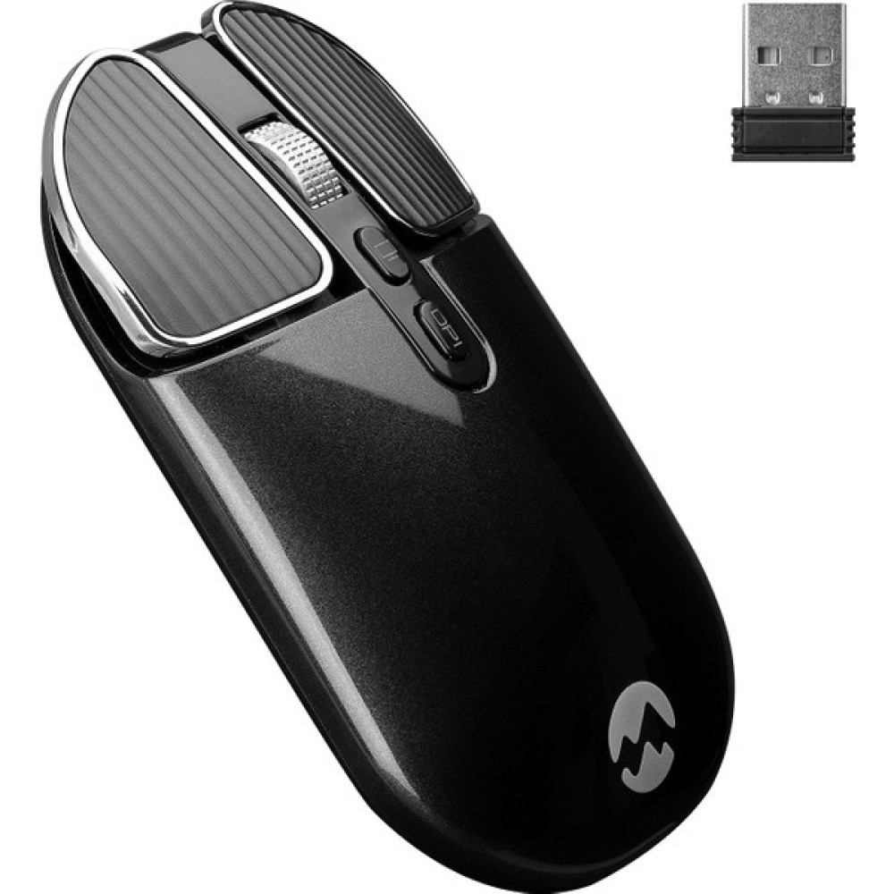 Everest SM-619 Metalik Siyah 1600dpi Süper Sessiz Şarjlı Premium Kablosuz Mouse Klavye - Mouse Fiyatı