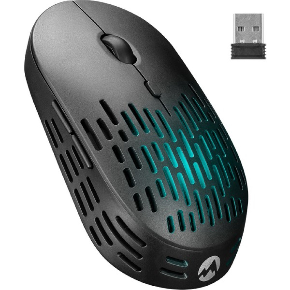 Everest SM-W73 Rainbow Aydınlatmalı Kablosuz 1600 Dpı Sessiz Mouse - Siyah Klavye - Mouse Fiyatı