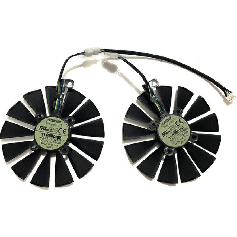 Everflow Asus Gpu Rog Poseıdon GTX1080TI Strıx Rx 570 470 580 Gtx 1050TI Ekran Kartı Soğutma Fanı Soğutucular Fiyatı