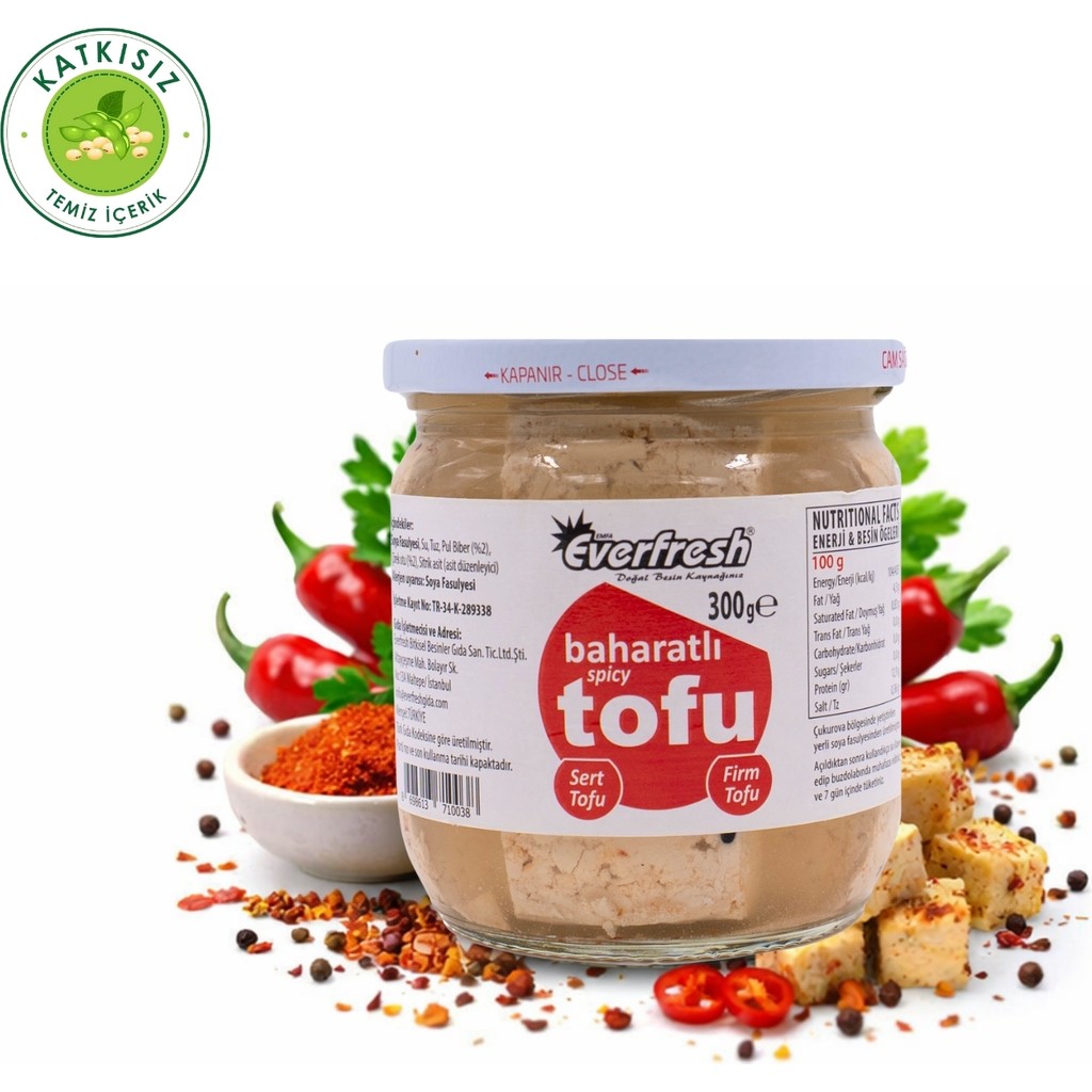 EverFresh Baharatlı Tofu 300 gr Tuz, Şeker, Baharat Fiyatı