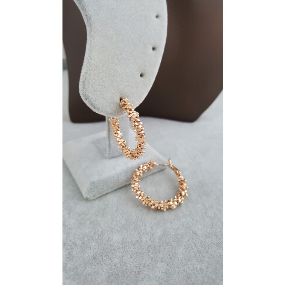 Everglow Jewelry Altın Kaplama Lucia Tırtıklı Halka Küpe L Beden Küpeler Fiyatı