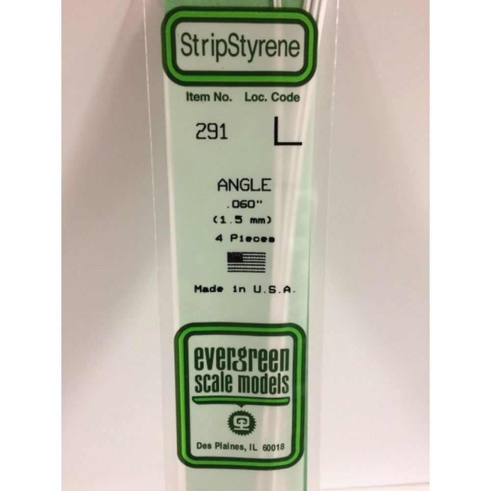 Evergreen 291 1,5*355 mm Köşebent-L CUBUK-4ADET -Beyaz Maket Fiyatı