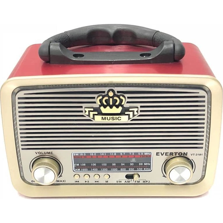 Everton Atasbey - Everton Vt-3101 Bluetooth Nostalji Şarjlı 3 Band Radyo Usb Sd Aux Mp3 Player Diğer Fiyatı
