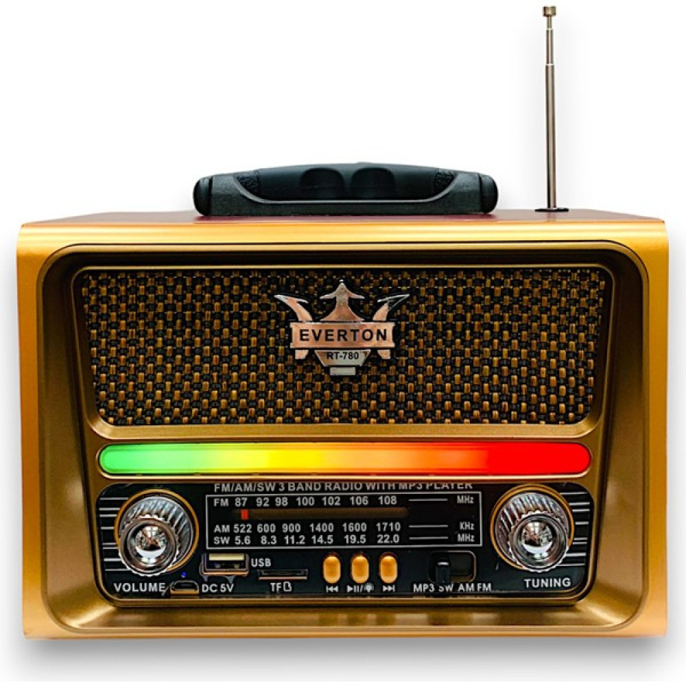 Everton Nostaljik Radyo, Ahşap Desen ve Şık Tasarım (Işıklı Nostaljik Radyo) - Açık Kahverengi Alarmlı Saatler & Radyolar Fiyatı