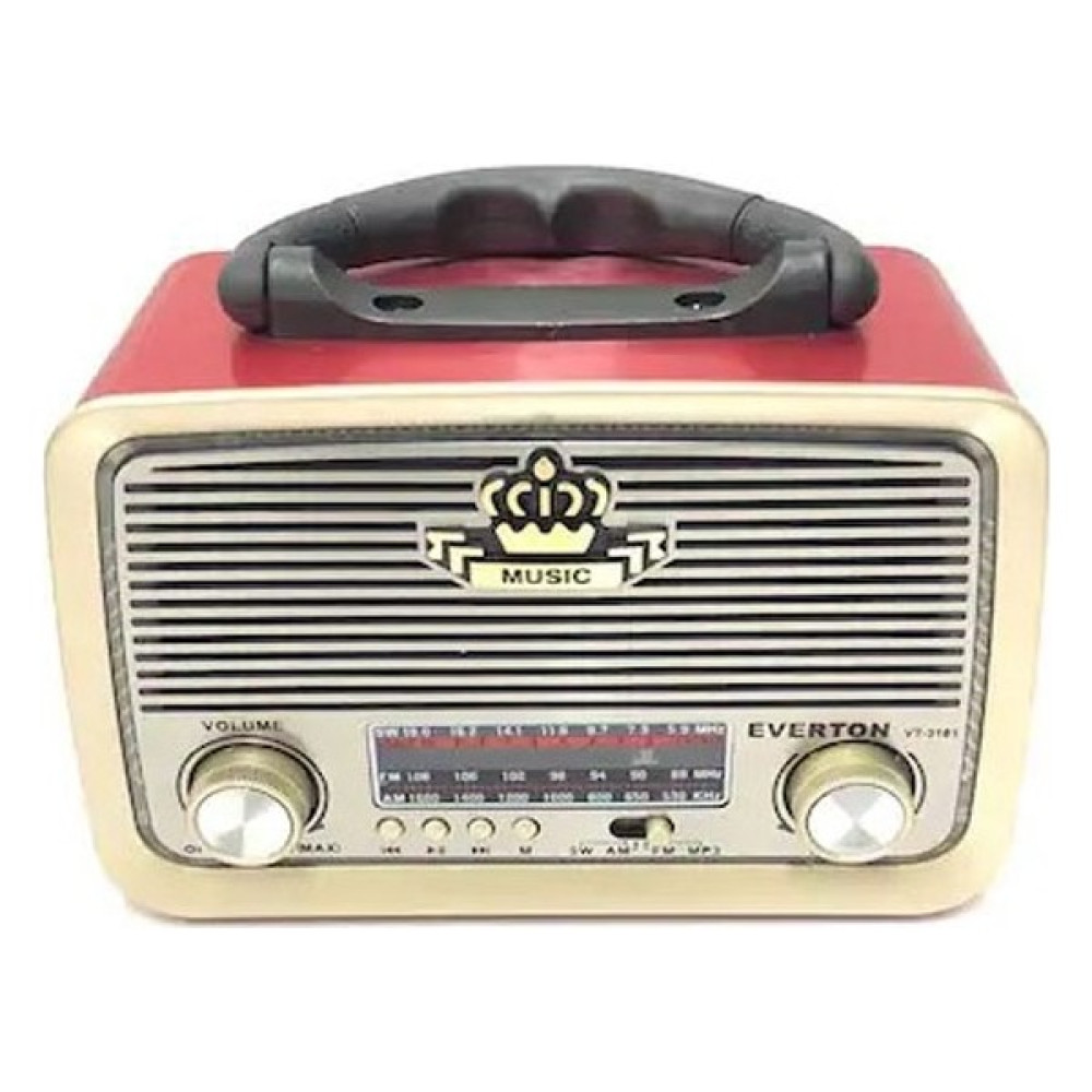 Everton RT-301 Bluetooth-Usb-Sd-Fm Nostaljik Radyo - Açık Kahverengi Alarmlı Saatler & Radyolar Fiyatı