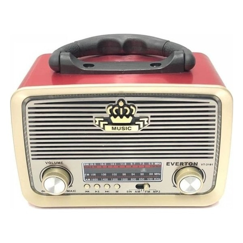 Everton RT-301 Nostalji Bluetooth Şarjlı Radyo USB Sd Mp3 Player - Kırmızı Oto Boyaları Fiyatı