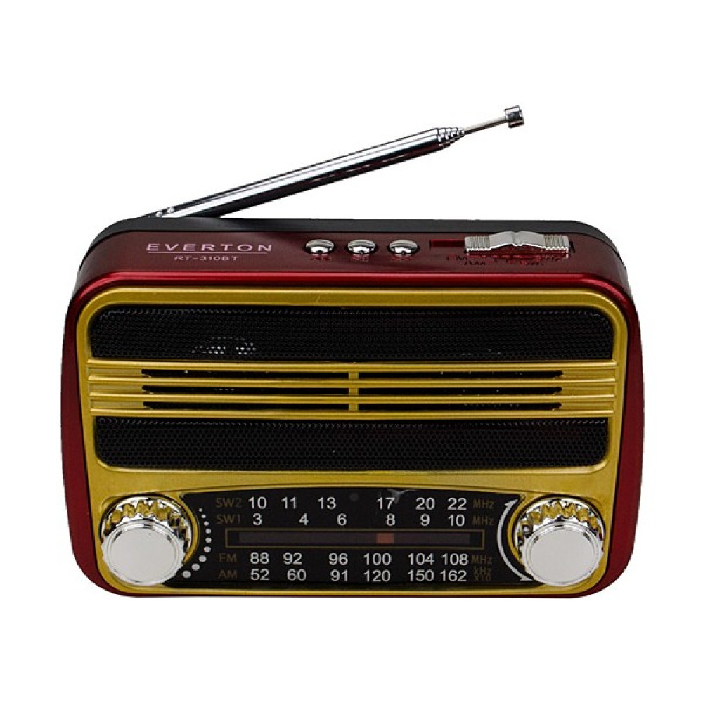 Everton RT-310BT Fm-Usb-Tf Card- Nostaljik Radyo - Kahverengi Alarmlı Saatler & Radyolar Fiyatı