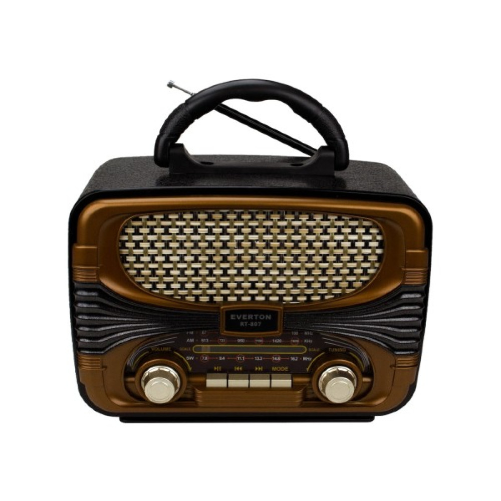 Everton RT-807 Nostaljik Bluetooth / Fm Radyo / USB / Sd Kart - Siyah Alarmlı Saatler & Radyolar Fiyatı