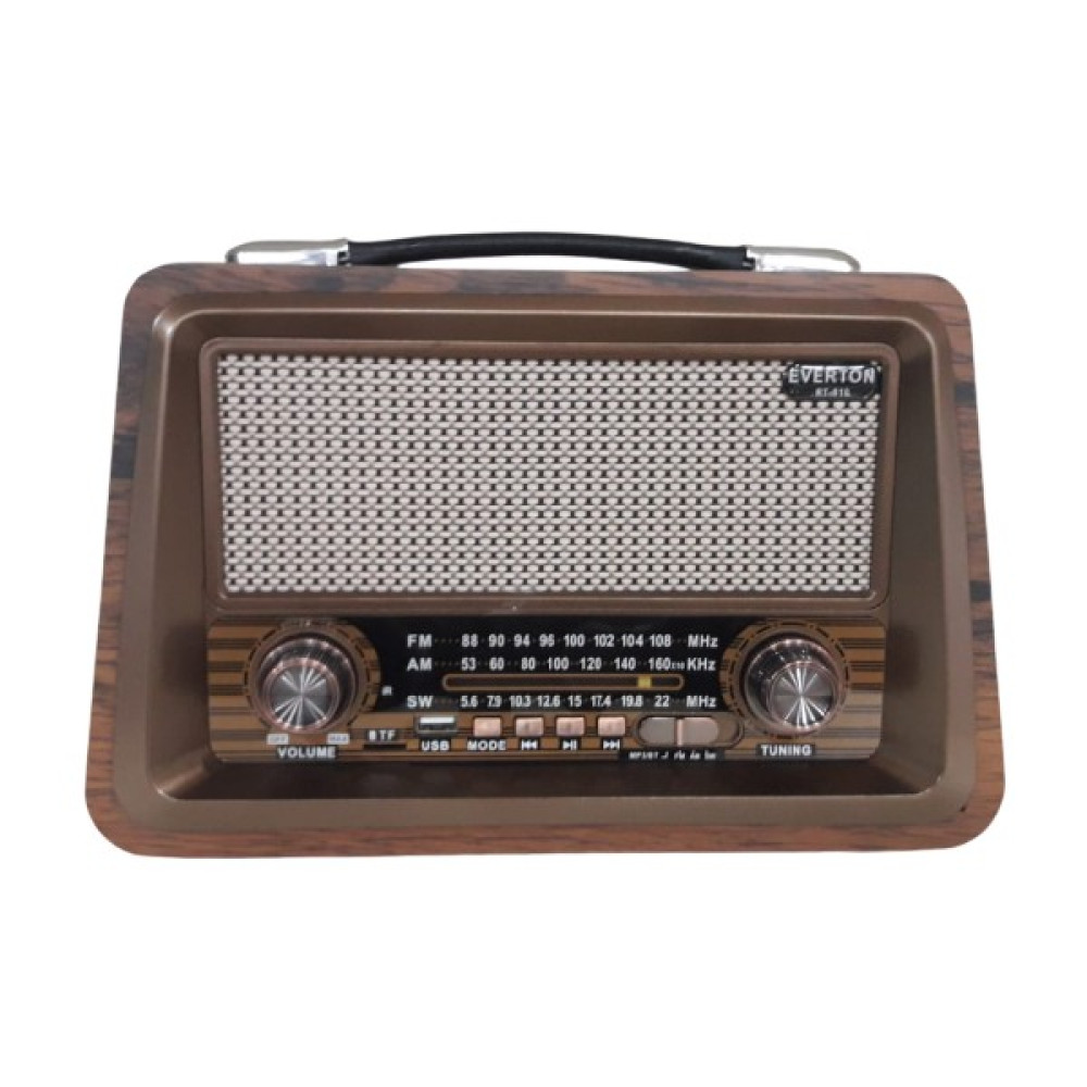 Everton RT-810 Nostaljik Bluetooth Radyo - Kahverengi Alarmlı Saatler & Radyolar Fiyatı