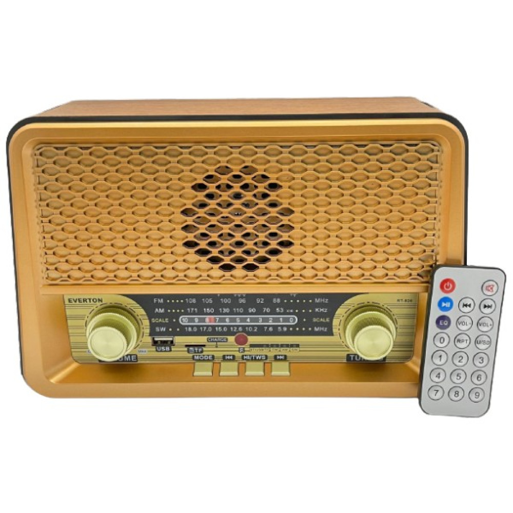 Everton RT-826BT Usb/sd/fm/bluetooth Destekli Kumandalı Nostaljik Radyo - Renkli Oto Boyaları Fiyatı