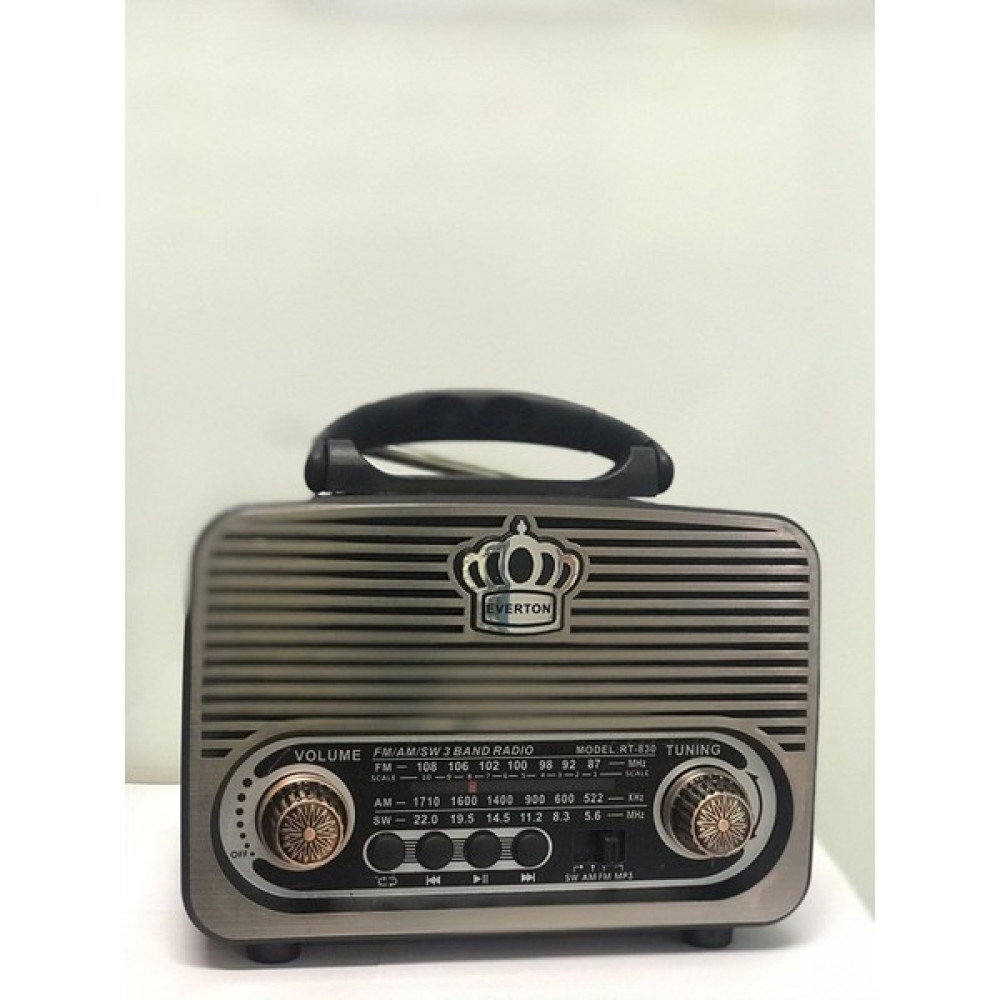 Everton RT-830 Güneş Enerjili Panelli Bluetooth Fm-Usb-Tf Card-Aux Nostaljik Radyo Bluetooth Hoparlör Fiyatı