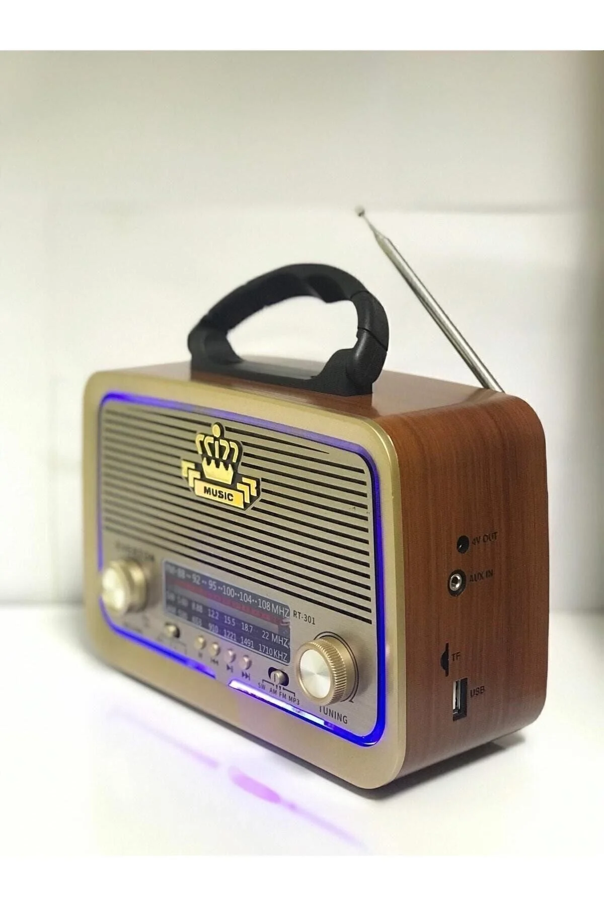 Everton Shop-rt-301 Nostaljik Görünümlü Bluetoothlu Mp3 Çalar Radyo Müzik Kutusu Rt301" Alarmlı Saatler & Radyolar Fiyatı