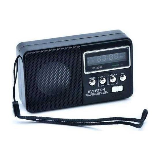 Everton VT-3097 Siyah Radyo Alarmlı Saatler & Radyolar Fiyatı