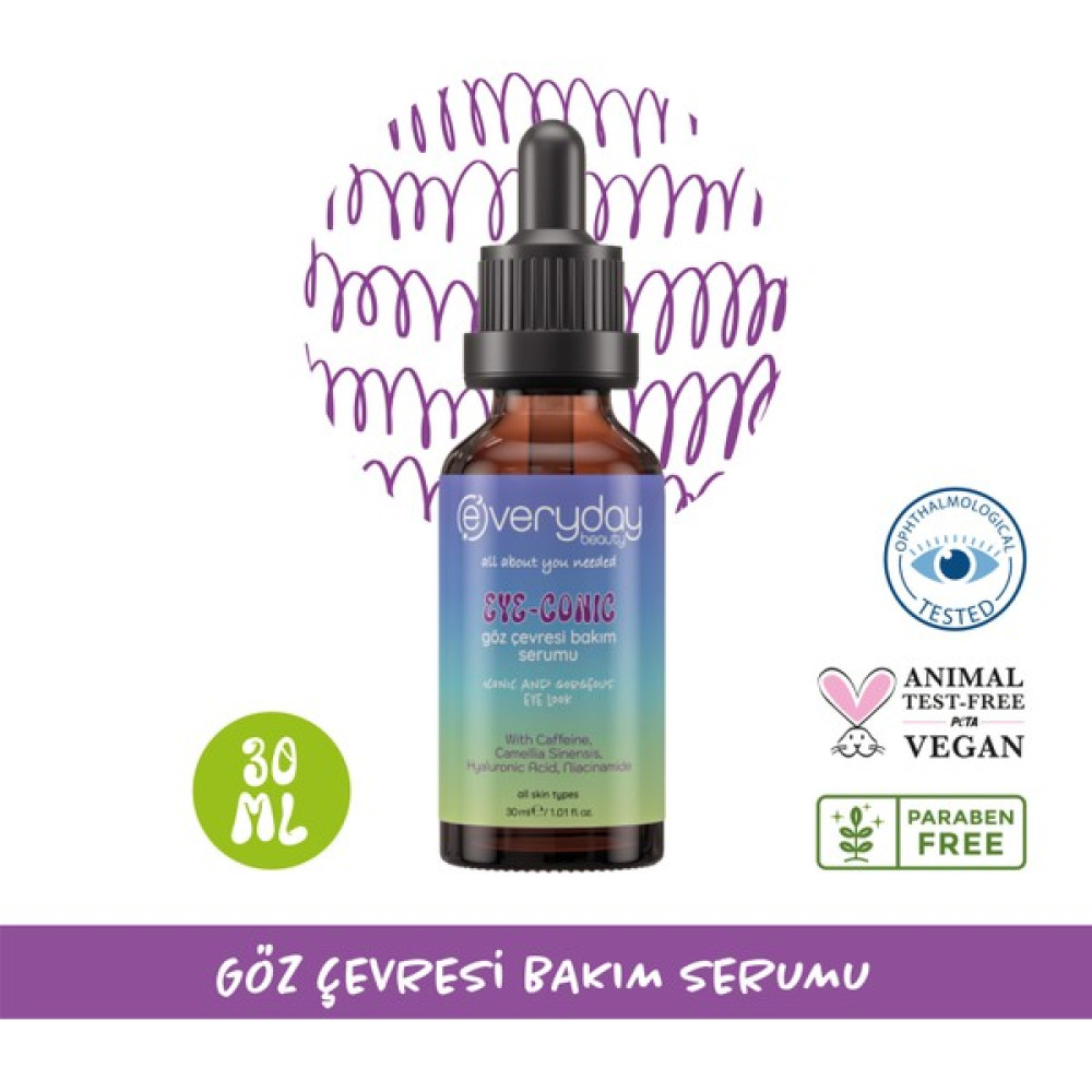 Everyday Beauty Eye - Conic Göz Altı Torbaları & Halkaları ve Morluk Karşıtı, Canlandırıcı Göz Çevresi Serumu, Kafein İçerikli, Aydınlatıcı, Kaz Ay... Göz Kremi Fiyatı