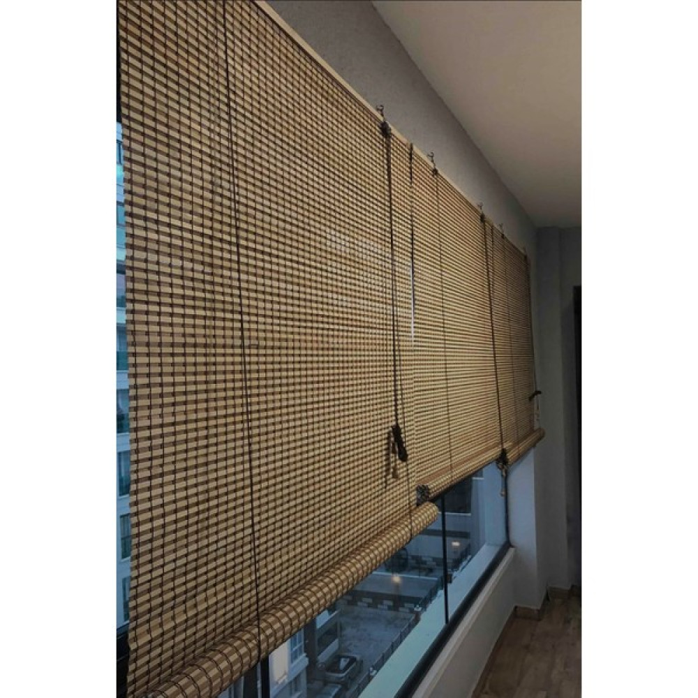 Evesen Bambu Stor Perde Bej Doğal - 150 x 180 cm Stor Perde Fiyatı