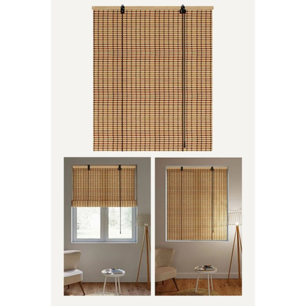 Evesen Bambu Store Perde Bej - 100 x 180 cm Stor Perde Fiyatı