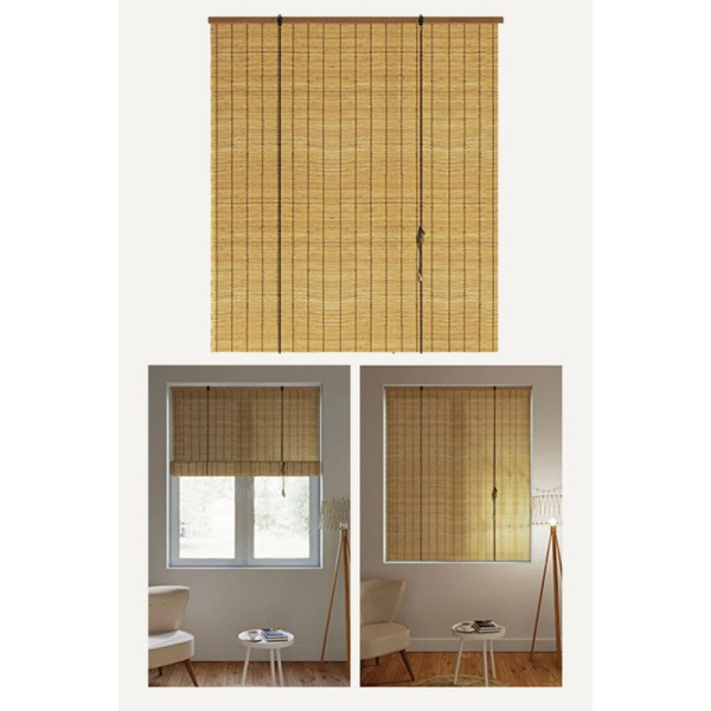 Evesen Bambu Store Perde Kahve - 150 x 180 cm Stor Perde Fiyatı