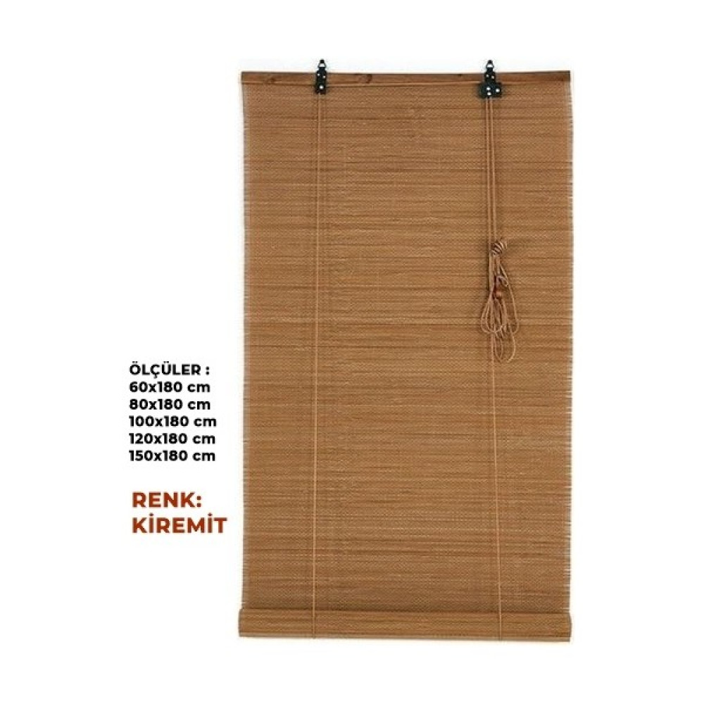 Evesen Bambu Store Perde - Kiremit - 120 x 180 cm Stor Perde Fiyatı