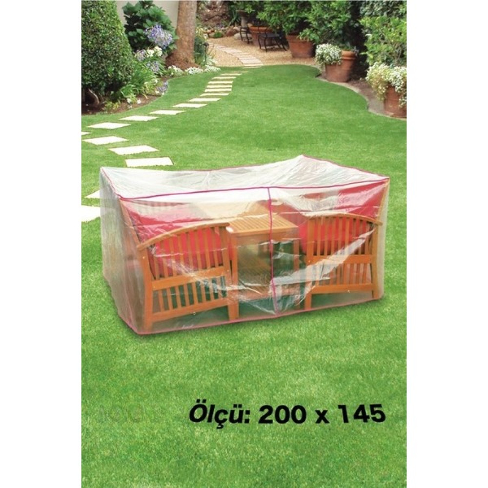 Evgaraj Bahçe Koltuk Takımı Koruma Örtüsü Yağmur Toz Koruma 200 X145 cm - Ahşap Bahçe Mobilyası Takımı Fiyatı