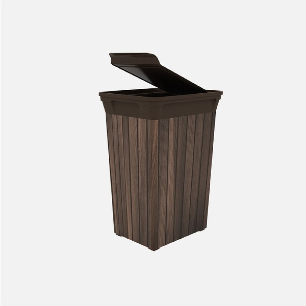 Evgaraj Çöp Kovası Banyo Mutfak Çöp Kutusu 40 Lt Wood Çöp Kovaları Fiyatı