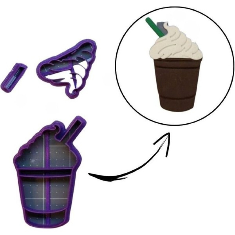 Evgaraj Kurabiye Kalıbı Frappuccino 8 Cm, 3 Parça Kek Kalıpları Fiyatı