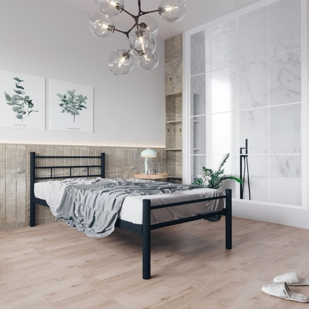 Evger K70 Siyah Metal Karyola Tek Kişilik Yataksız - 90 x 190 cm Karyola Fiyatı