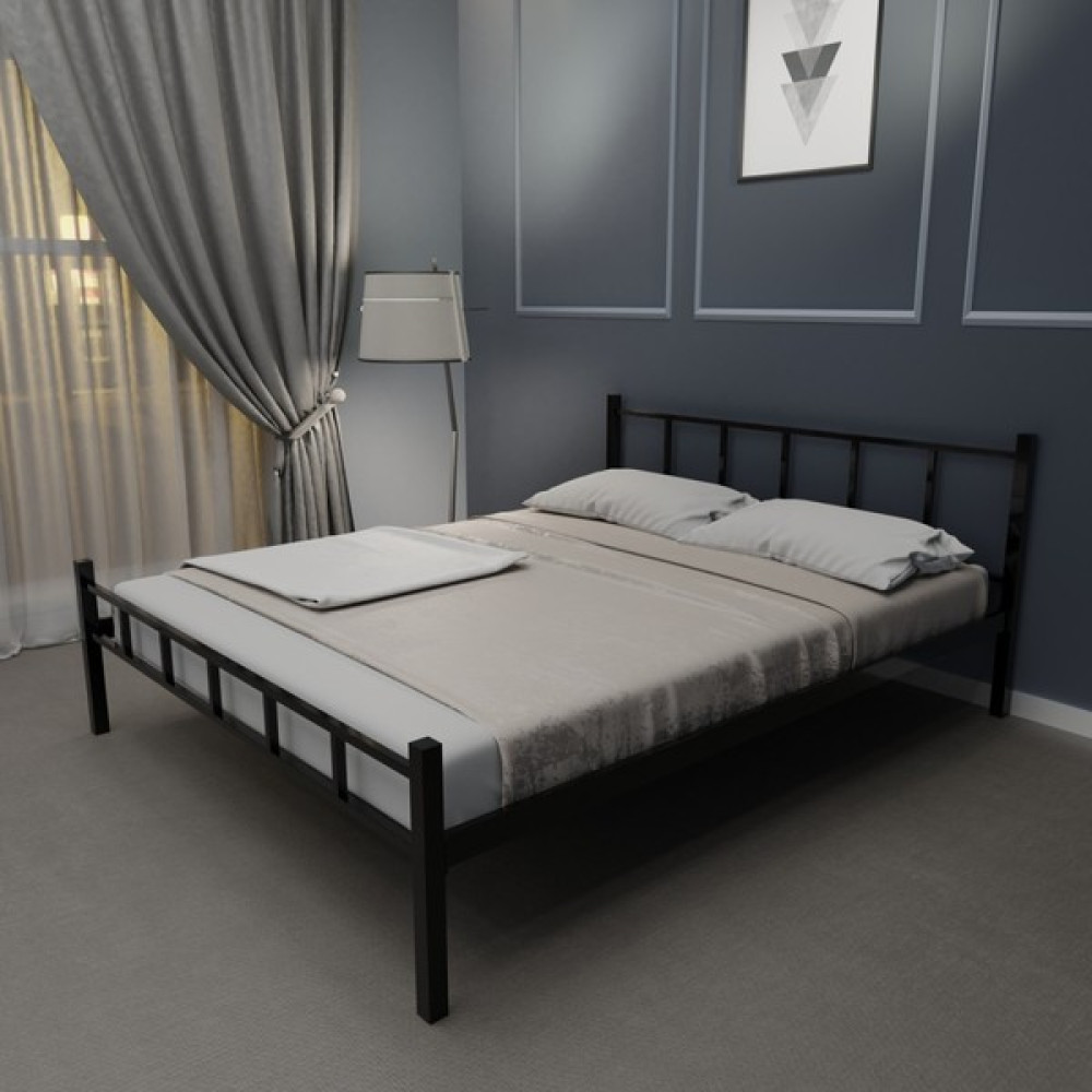 Evger K90 Siyah Metal Karyola Tek Kişilik Yataksız - 90 x 190 cm Karyola Fiyatı