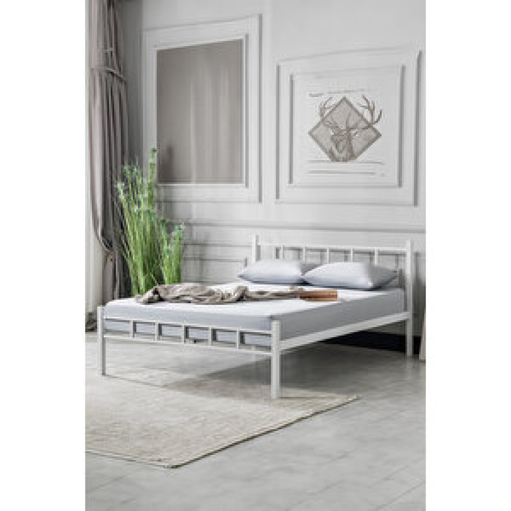 Evger Metal Karyola, K90 Metal Karyola, Beyaz, 160x200 Karyola Fiyatı