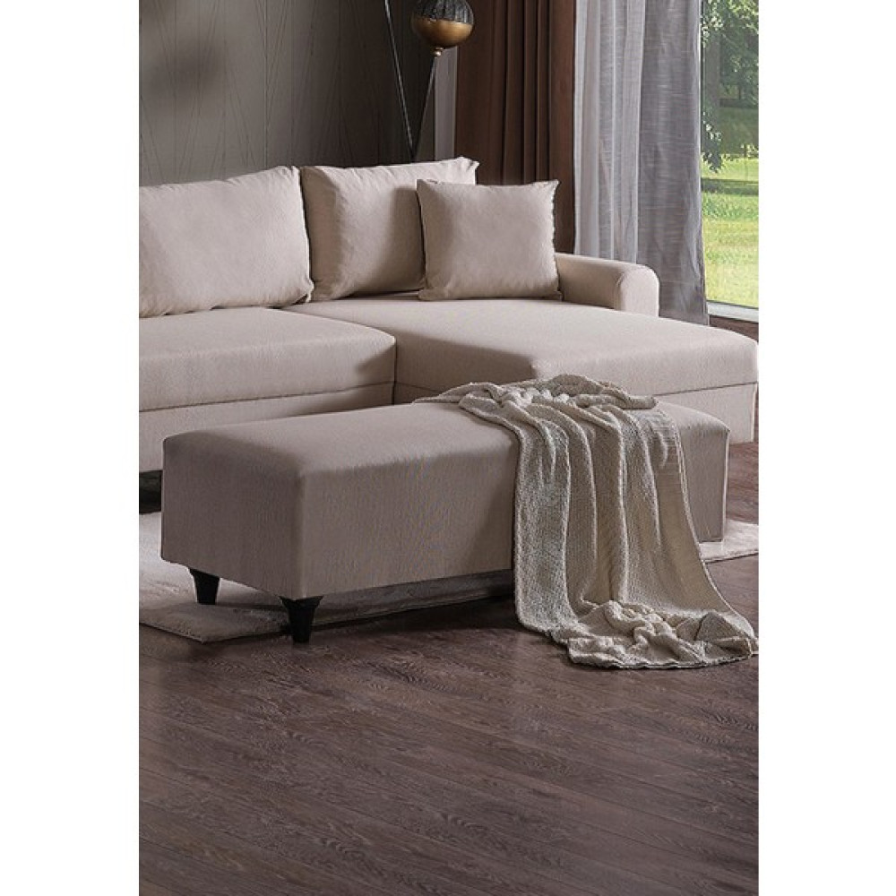 Eviana Corner Flavia Puf - Krem Koltuk Fiyatı